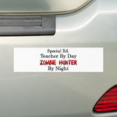 Spezieller Ed. Lehrer-/Zombie-Jäger Autoaufkleber (Auf Auto)