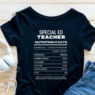 Spezieller Ed Teacher Nutrition Fakten Witziger T  T-Shirt