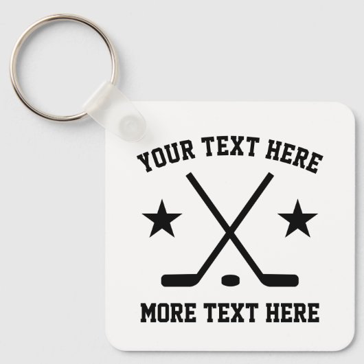 Spezieller Eishockey-Schlüsselanhänger für Spieler Schlüsselanhänger (Vorderseite)