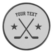 Spezieller Eishockeypuck mit gekreuztem Logo Eishockey Puck (Vorderseite)