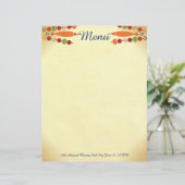 Spezieller Farbfisch, Kebab-Menü mit Buchstaben (Stehend Vorderseite)