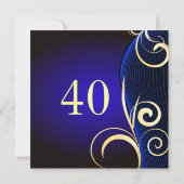 Spezieller Geburtstag oder Jahrestag Einladung (Rückseite)