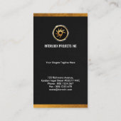 Spezieller Goldpunkte und -grenzenceo-Gründer Visitenkarte (Rückseite)