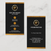 Spezieller Goldpunkte und -grenzenceo-Gründer Visitenkarte (Vorne/Hinten)