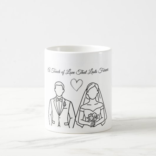 spezieller Hochzeitspaar-Becher Kaffeetasse (Mittel)
