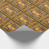 Spezieller Kente-Stoffdruck Geschenkpapier (Ecke)