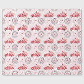 Spezieller Lieferantenbegleiter Wasserfarbenzug Geschenkpapier (Flach)