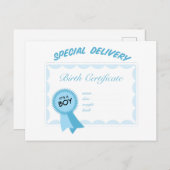 Spezieller Lieferjunge Postkarte (Vorne/Hinten)