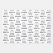 Spezieller Liefername von Santa Blue Silver White Geschenkpapier Set (Vorderseite 3)