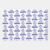 Spezieller Liefername von Santa Blue Silver White Geschenkpapier Set (Vorderseite 2)
