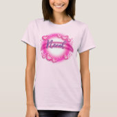 Spezieller Name des Airbrush - rosa T - Shirt (Vorderseite)