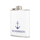 Spezieller Name des Schiffes nautischer Anker Mini Flachmann (Links)