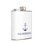 Spezieller Name des Schiffes nautischer Anker Mini Flachmann (Rechts)