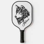 Spezieller Name des Stammes Wolf Pickleball Schläger (Vorderseite)