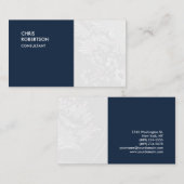 Spezieller Navy Blauer Damaskus Visitenkarte (Vorne/Hinten)
