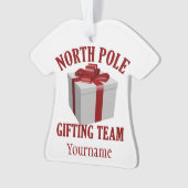 Spezieller Ornament des North Pole Gifting Teams (Vorderseite)