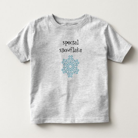 Spezieller Snowflake-Kleinkind-T - Shirt (Vorderseite)