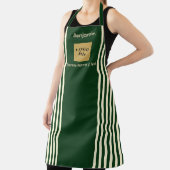 Spezieller Streifen aus Grün und Creme Schürze (InSitu)