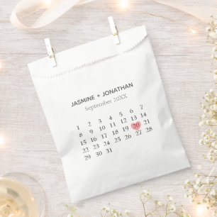 Spezieller Tageskalender für individuell anpassbar Geschenktütchen