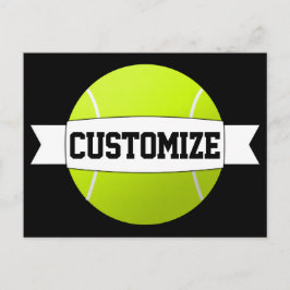 Spezieller Text für Tennisball und Farbsport für T Postkarte