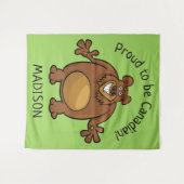 Spezieller Text und Farbtapeten für den Sonnenbär Wandteppich (Vorderseite (Horizontal))