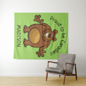 Spezieller Text und Farbtapeten für den Sonnenbär Wandteppich (Beispiel (Horizontal))