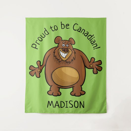 Spezieller Text und Farbtapeten für den Sonnenbär Wandteppich (Vorderseite)