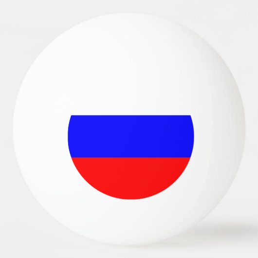 Spezieller Tischtennisball mit der Flagge Russland (Vorderseite)
