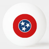 Spezieller Tischtennisball mit Flag Tennessee (Vorderseite)