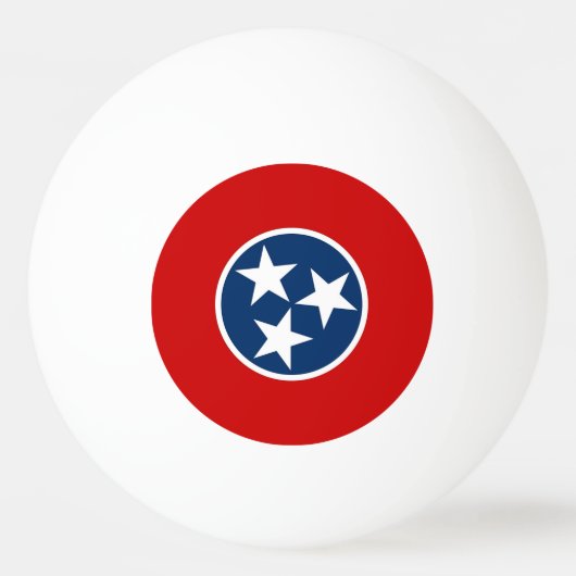 Spezieller Tischtennisball mit Flag Tennessee (Rückseite)