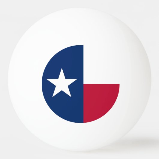 Spezieller Tischtennisball mit Flag Texas, USA (Rückseite)