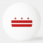 Spezieller Tischtennisball mit Flag Washington DC (Vorderseite)