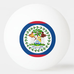 Spezieller Tischtennisball mit Flagge von Belize