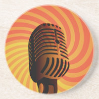 Spezieller Untersetzer für Retro-Mikrofon