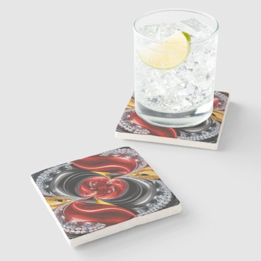 Spezieller Untersetzer mit deutschen Farben (Seitenansicht)