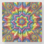 Spezieller Untersetzer mit LGBTQ-Farben (Vorderseite)