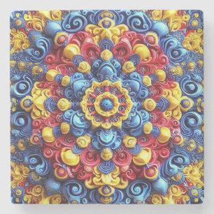 Spezieller Untersetzer mit rumänischen Farben