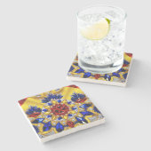 Spezieller Untersetzer mit rumänischen Farben (Seitenansicht)