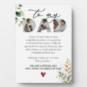 Spezieller Vater Keepake Sprichwort Eukalyptus Fotoplatte (Vorderseite)