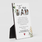 Spezieller Vater Keepake Sprichwort Eukalyptus Fotoplatte (Seite)