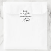 Spezieller Vater Runder Aufkleber (Tasche)
