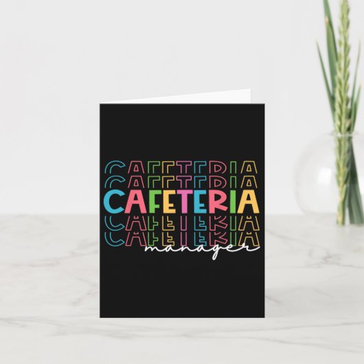 Spezielles Bildung Sped School Support Team Cafete Karte (Vorderseite)