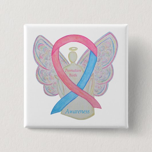 Spezielles Button für Frühgeburtserklärungen Angel (Vorderseite)