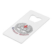 Spezielles Combat Medical Abzeichen Design Geldbeutel Flaschenöffner (Rückseite Schrägansicht)