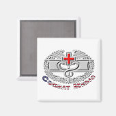 Spezielles Combat Medical Abzeichen Design Magnet (Vorderseite/Rückseite)