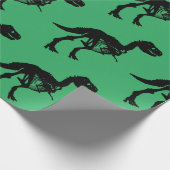 Spezielles Dinosaurier-Skelettpapier Geschenkpapier (Ecke)