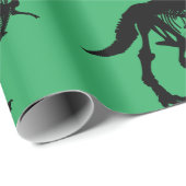 Spezielles Dinosaurier-Skelettpapier Geschenkpapier (Rolleneckpunkt)