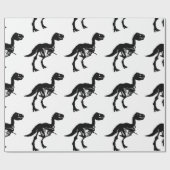 Spezielles Dinosaurier-Skelettpapier Geschenkpapier (Flach)