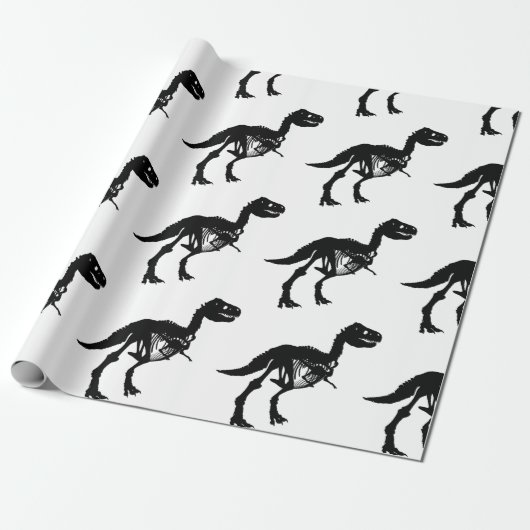 Spezielles Dinosaurier-Skelettpapier Geschenkpapier (Ungerollt)