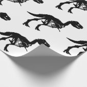 Spezielles Dinosaurier-Skelettpapier Geschenkpapier (Ecke)